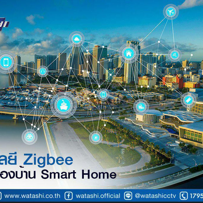 IOT+Zigbee-เทคโนโลยี Zigbee อนาคตของบ้าน Smart Home-กล้องวงจรปิด-Watashi CCTV