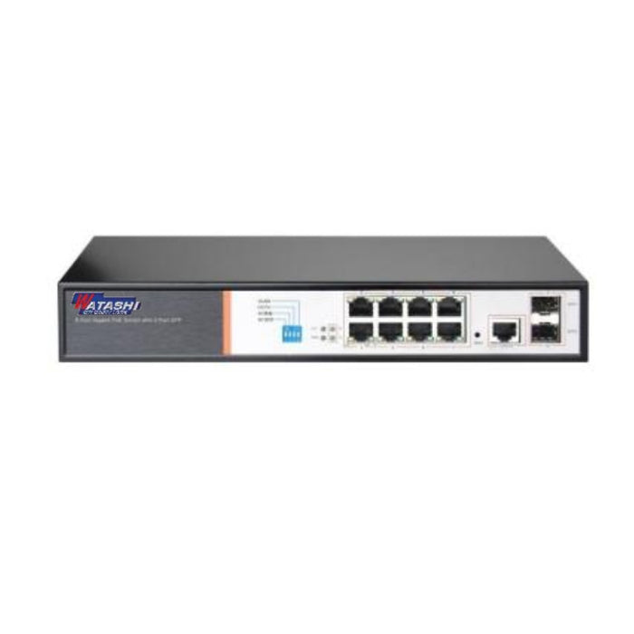 Switch Hub รุ่น WSC084 8 Port AI Gigabit Layer 2 PoE Switch