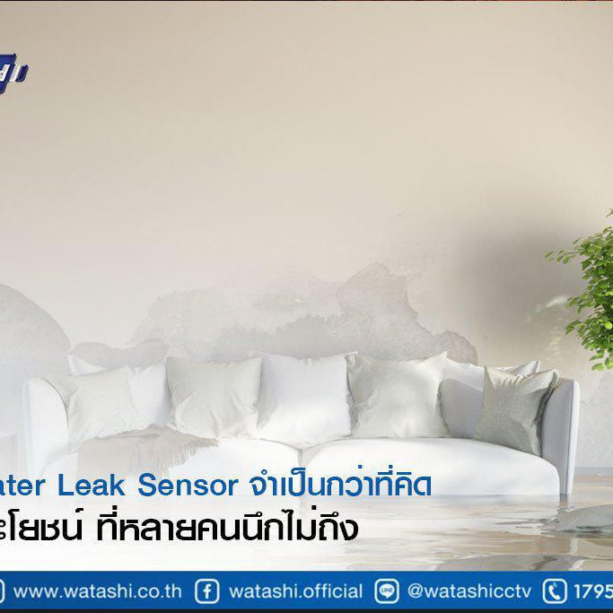 Smart Security ความรู้เรื่องกล้องวงจรปิดและระบบรักษาความปลอดภัย-Smart Water Leak Sensor จำเป็นกว่าที่คิด กับ 7 ประโยชน์ ที่หลายคนนึกไม่ถึง-กล้องวงจรปิด-Watashi CCTV