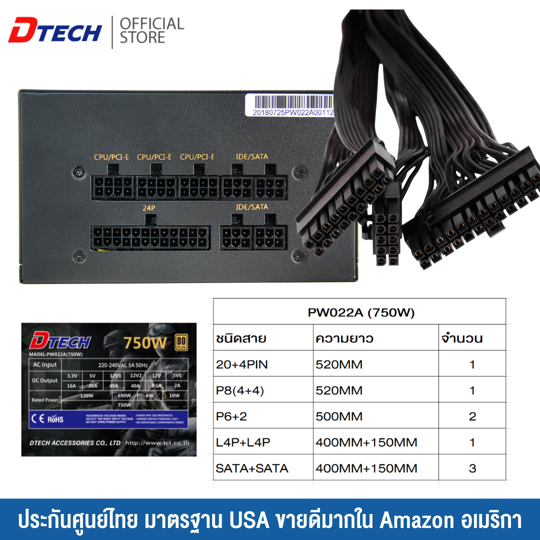 Power Supply แนะนำจาก DTECH