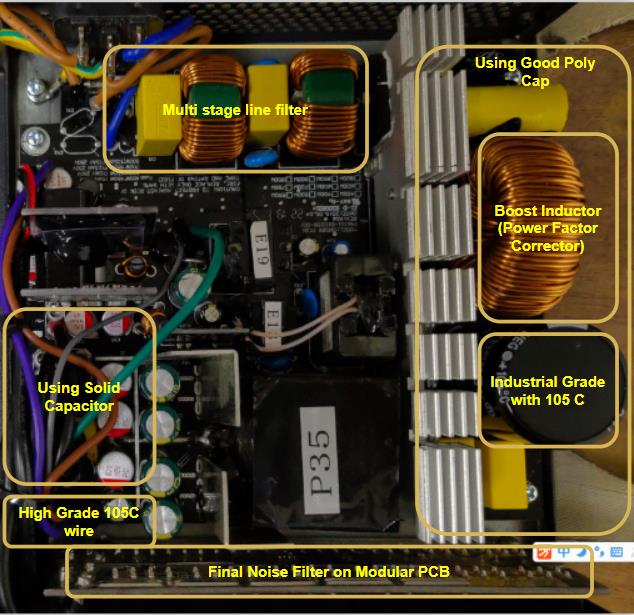 POWER SUPPLY 850W DTECH PW072A (80+ GOLD) คุณภาพสูง ประหยัดพลังงาน รองรับการใช้งานระดับมืออาชีพ