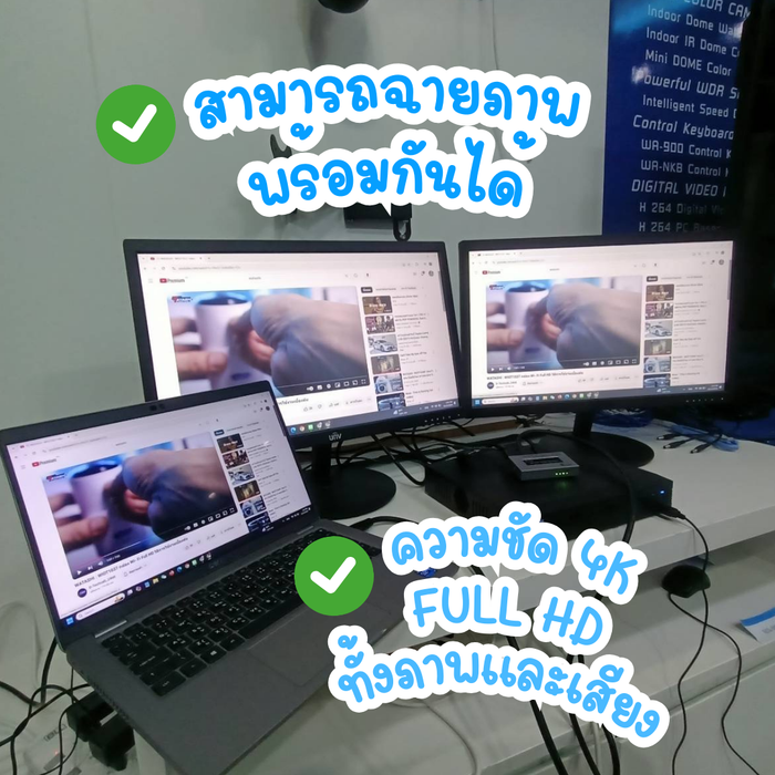 DTECH VD040A: 4Kx2K HDMI Splitter 1:2 - เพิ่มประสิทธิภาพการแสดงผล คมชัดระดับ 4K