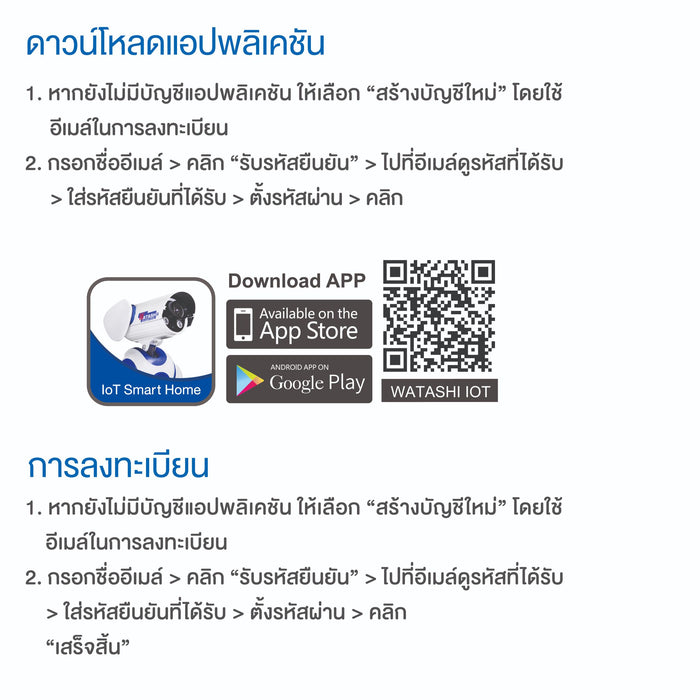 Watashi IoT รุ่น WIOT1052DT-A2 | กล้อง Intercom CCTV 2 ล้านพิกเซล คมชัด พร้อมประกันศูนย์ไทย