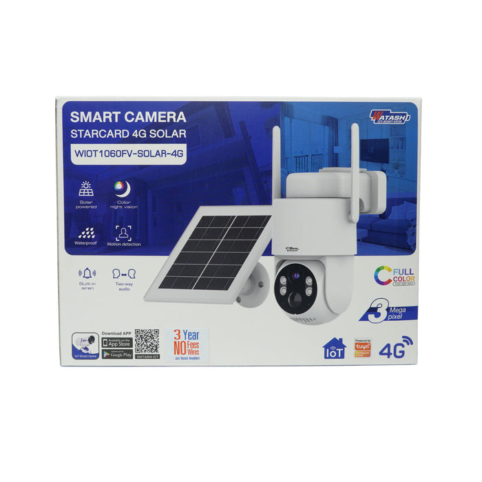 WIOT1060FV-SOLAR-4G กล้อง Solar cell PTZ ความละเอียดภาพ 3 MP สำหรับติดตั้งภายนอก IP65