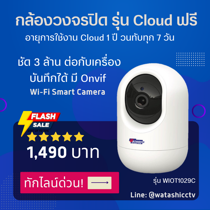 กล้องนางฟ้า รุ่น WIOT1029C แถมฟรี Cloud 1 ปีเต็ม #WATASHI IOT 💖#กล้องวงจรปิดภายในที่สวยที่สุด