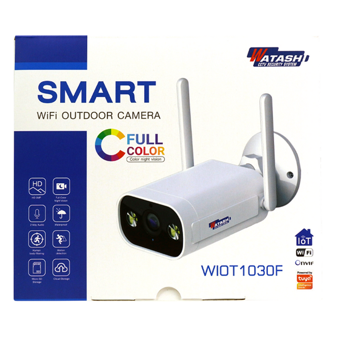 สินค้ามาใหม่ ปี2023 !! กล้องวงจรปิด Full Color ไร้สาย รุ่น WIOT1030FD-3M APP#Watashi IOT