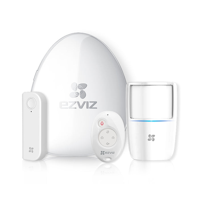 ชุดเตือนภัย EZVIZ Alarm Starter Kit (มี Alarm Hub+รีโมท+เครื่องตรวจจับความเคลื่อนไหว PIR และการเปิด-ปิด)