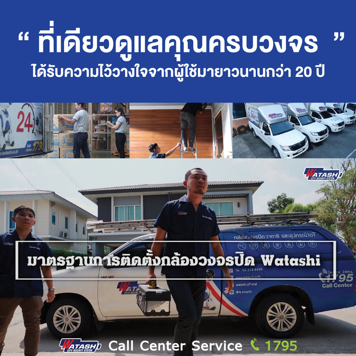 ชุดกล้องวงจรปิด 8 ตัว รวมติดตั้งและ Onsite Service 1 ปี