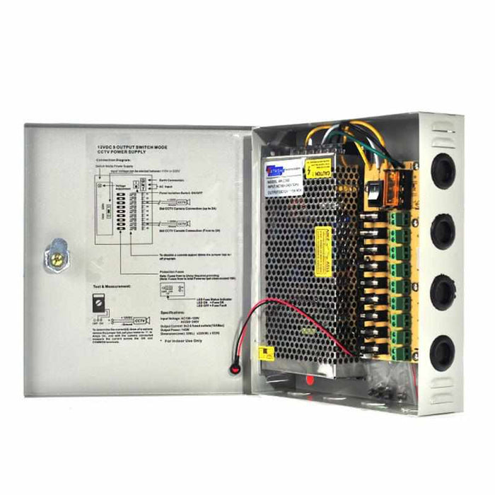 WKC068 CCTV Power Supply 15Amp-Power Supply-กล้องวงจรปิด-Watashi CCTV