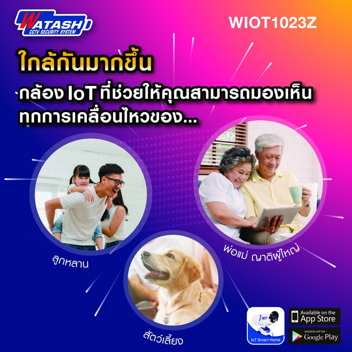 สินค้ามาใหม่ !! WIOT1023Z กล้องWIFI ซูมได้  #แถมเมม 32GB