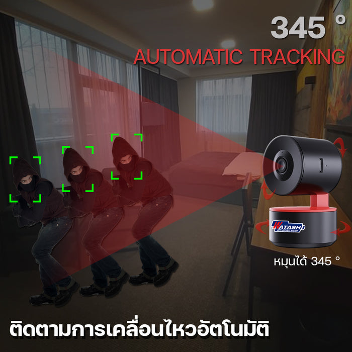 กล้องวงจรปิดไร้สาย WIOT1018Z-3MP #human detection #APP WATASHI IOT #ตรวจจับมนุษย์