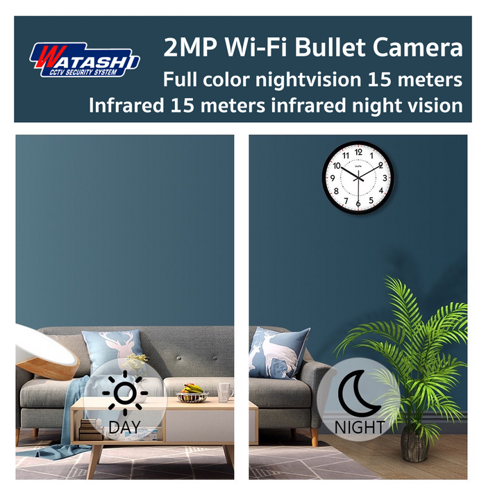 New Product !! กล้องวงจรปิด Full Color ไร้สาย รุ่น WIOT1022F APP#Watashi IOT